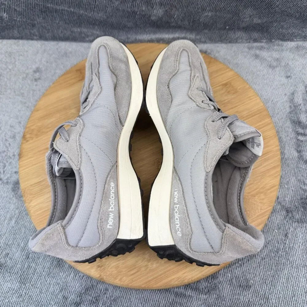 New Balance 327 Shoes Boys Size 5 Gray Suede Mesh Athletic Sneakers GS327GR